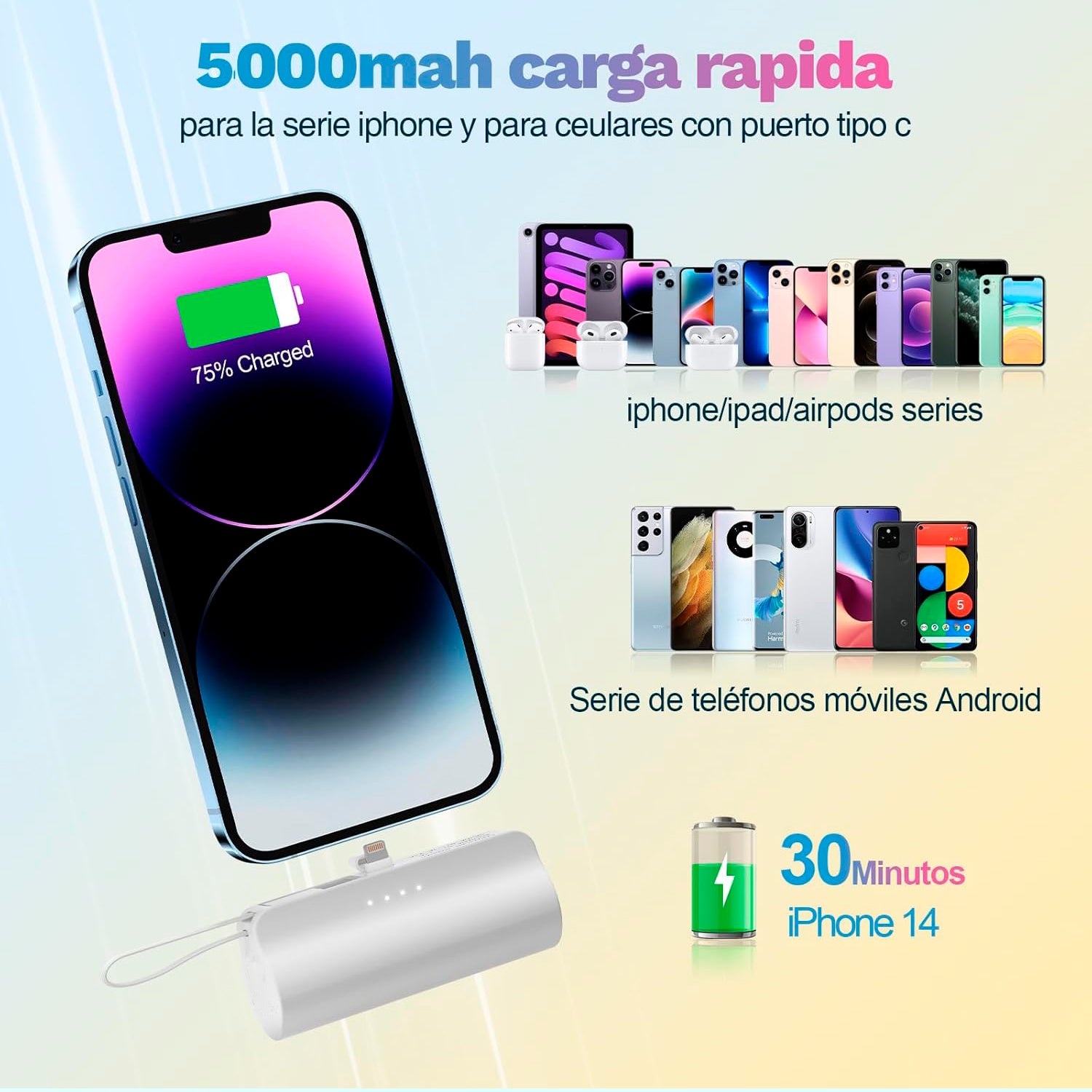 Dogma Power Bank - Cargador de bolsillo 2 en 1