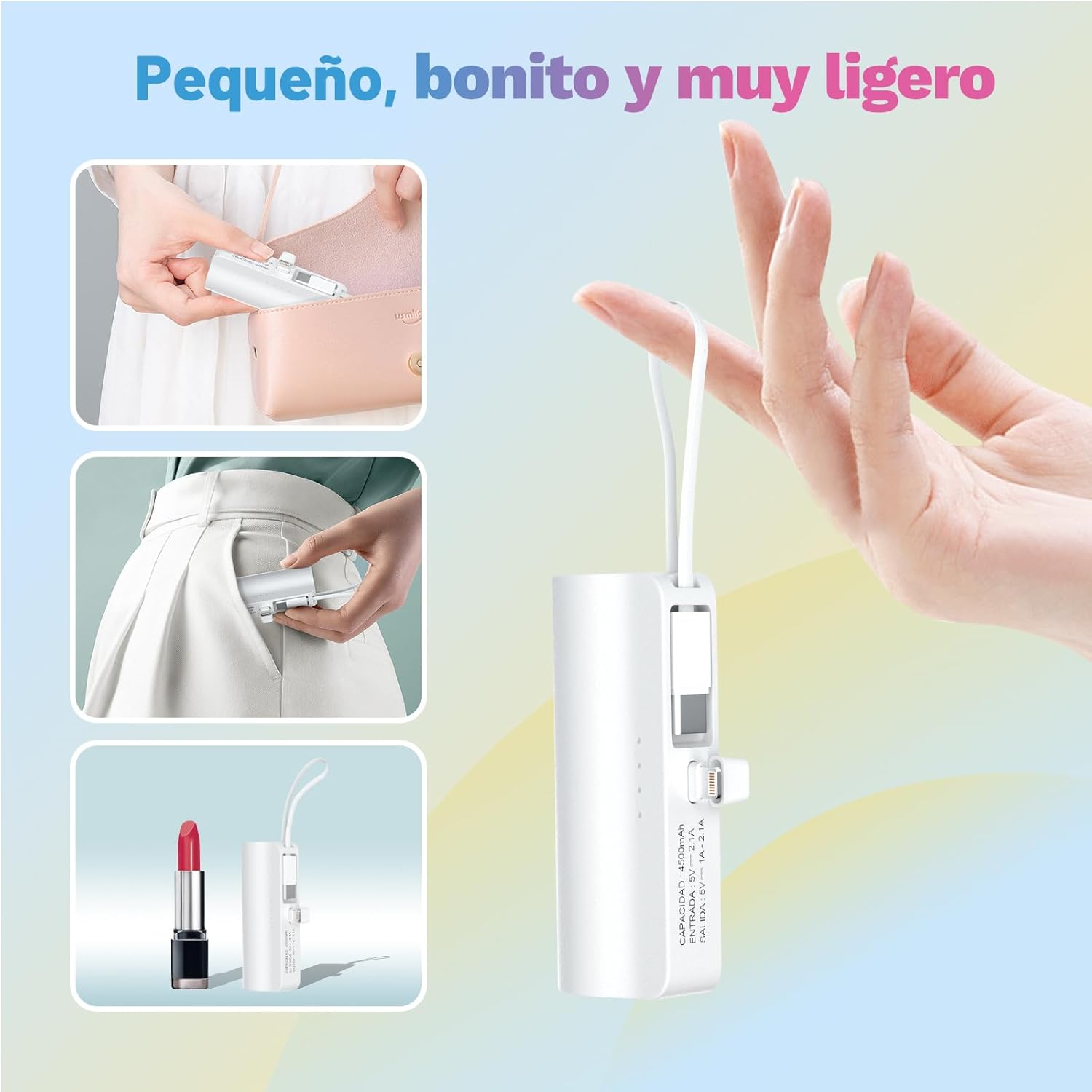 Dogma Power Bank - Cargador de bolsillo 2 en 1